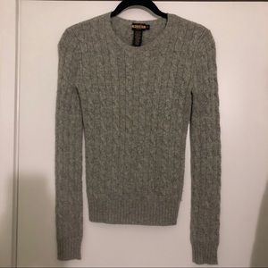 Ralph Lauren Rugby Grey Cable-knit Sweater